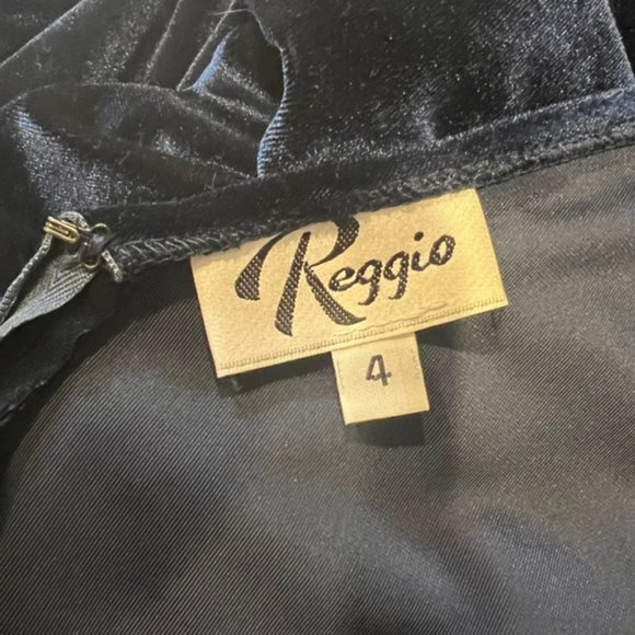 Reggio Vintage Blue V-Neck Sleeveless Dress Size 4 - Picture 12 of 13